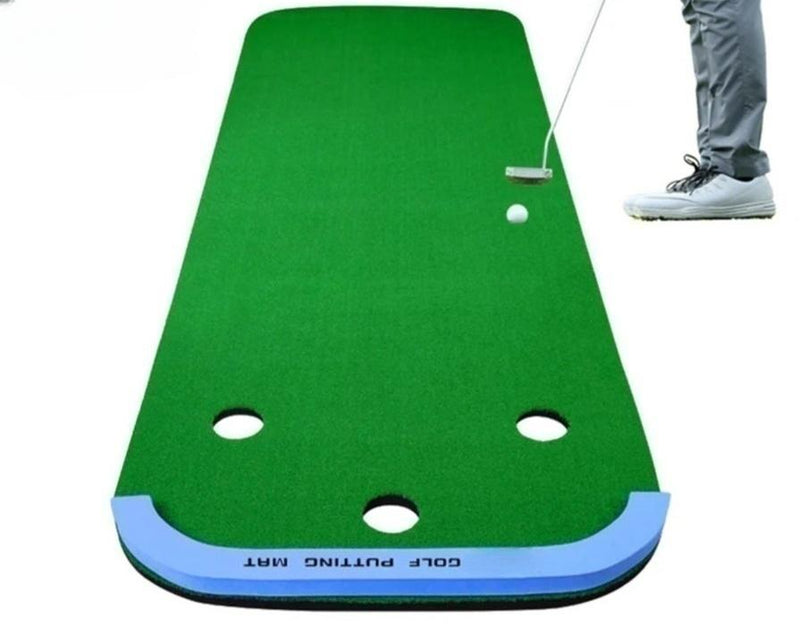 Jumbo Putting Green w/Multiple Holes + Bumper