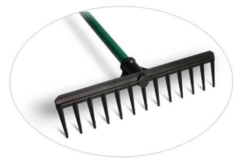 Flex Tooth Rake Razor Bunker Rake - Heavy-Duty, Flexible Teeth, UV Resistant Plastic ...